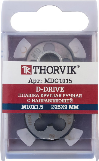 MDG305 Плашка D-DRIVE круглая ручная с направляющей в наборе М3х0.5, HSS, Ф25х9 мм