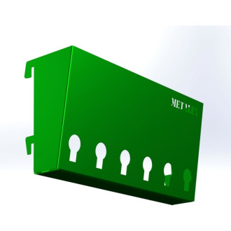 Лоток для документов ООО Металекс Metalex 148x300 мм, зеленый