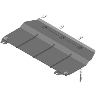 Стальная защита Д, КПП, Haval H2, V=1.5T, 2015-2020 ООО Трио Сервис MOTODOR