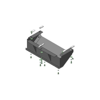 Стальная защита РТ УАЗ Патриот, V=2.7, V=2.3 D с 2005 г. ООО Трио Сервис MOTODOR