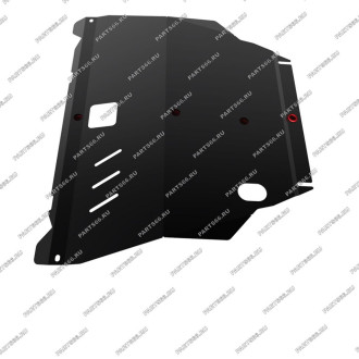 Защита картера и КПП для Nissan X-Trail 2001-2007 АвтоБроня 111.04138.1