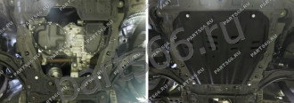 Защита картера и КПП Nissan Qashqai сборка РФ 2015-/X-Trail 2007-2015 2015- АвтоБроня 111.04158.1