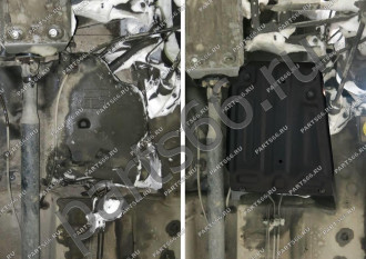 Защита топливного бака Nissan Terrano 4WD 2014-/Duster 4WD 2011- АвтоБроня 111.04718.1
