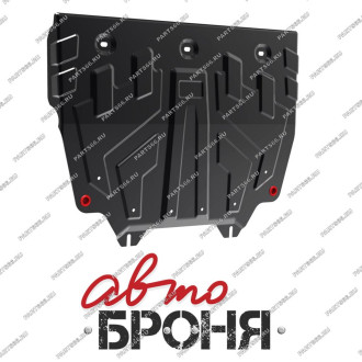 Защита картера и КПП Big для Mazda 3 2013-/6 2012-2015 2015-/CX-5 2011-/CX-9 2017- АвтоБроня 111.03817.1