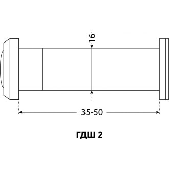 Дверной глазок Аллюр ГДШ-2 БШт