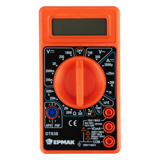 Цифровой мультиметр ЕРМАК DT-838
