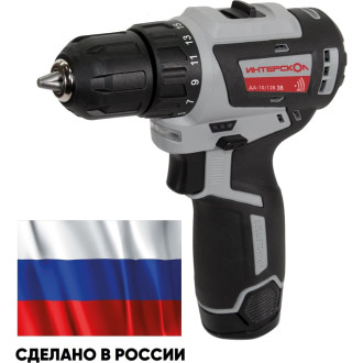 Бесщеточная аккумуляторная дрель-шуруповерт Интерскол ДА-10/12В