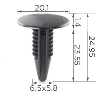 Автокрепеж для Chevrolet/Chrysler/Daewoo/Ford/GM/Opel Крепавто 0114