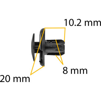 Автомобильный крепеж Acura/Honda/Hyundai/Kia/Mitsubishi Крепавто 0151