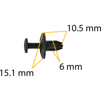 Автомобильный крепеж Acura/Honda/Infiniti/Isuzu/Kia/Nissan Крепавто 0171