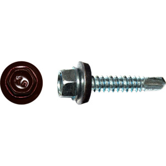 Кровельный саморез КРЕП-КОМП 4,8x19 RAL3005 красное вино 250 шт.