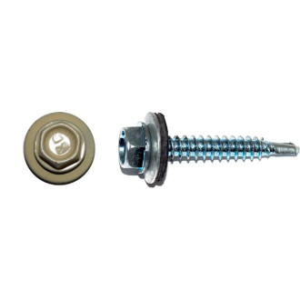 Кровельный саморез КРЕП-КОМП 5,5x25 RAL1014 слоновая кость 250 шт.