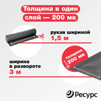 Полиэтиленовая техническая пленка Экономный садовод 20021855