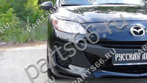 Реснички накладки на передние фары для Mazda 3 2010- г.в. Русская Артель REM3-013200