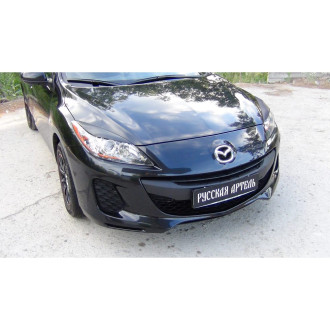 Реснички накладки на передние фары для Mazda 3 2010- г.в. Русская Артель REM3-013200