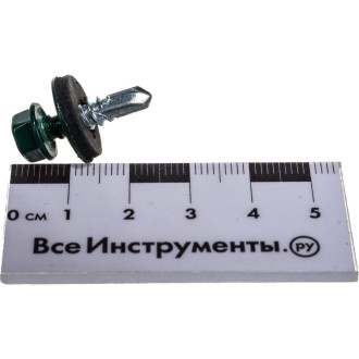 Кровельный саморез Стройметиз 5,5х19 RAL6005 зеленый мох (300 шт.)