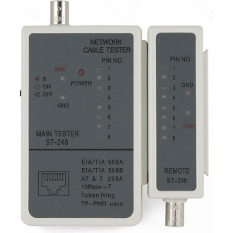 Тестер LAN для RJ-45, RG-58 Cablexpert NCT-1