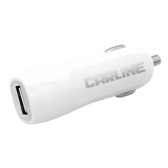 Автомобильный адаптер в прикуриватель CARLINE 1хUSB, 1 А, 12/24 В, белый