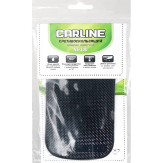Противоскользящий коврик на панель CARLINE 145х85 мм, черный
