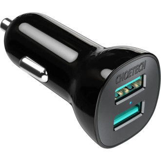 Автомобильное зарядное устройство Choetech C0051-V5-BK