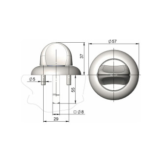 Завертка фиксатора CRIT ЗФ-7207Ф Хп