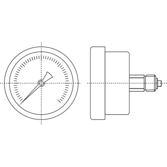 Манометр A-Flow G32-S-4N-63B-6bar