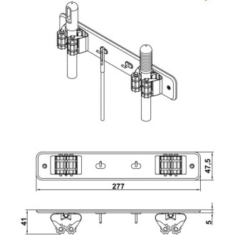 Двойной крючок Amig 761-45х280х50