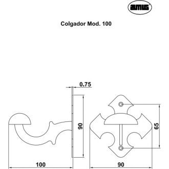 Крючок Amig 100