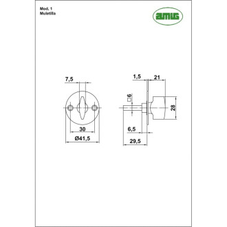 Ручка к задвижке Amig 126