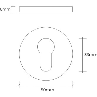 Декоративная накладка под цилиндр ABRISS ET 2501 MBP
