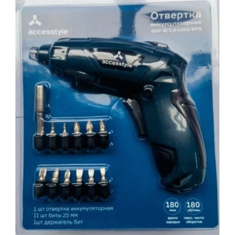Аккумуляторная отвертка Accesstyle BSP-B/3.6-1300/BPS