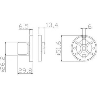 Завертка сантехническая ADDEN BAU WC SR-003 GRAPHITE