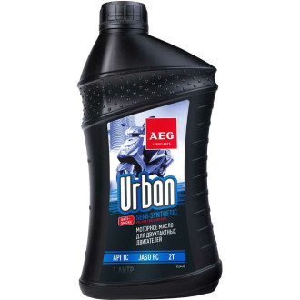 Полусинтетическое масло моторное для 2-тактных мотоциклов AEG Lubricants Urban API TC JASO 2Т