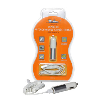Автомобильное зарядное устройство USB для IPhone 5 Airline ACH-UI-06
