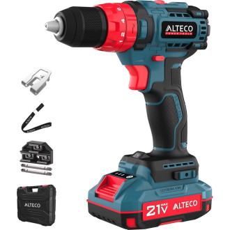 Бесщеточная аккумуляторная ударная дрель шуруповерт ALTECO CID 21-45 BL