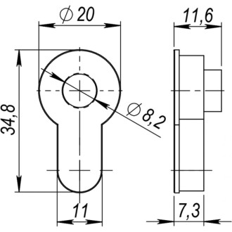 Накладки для CYLINDER AB-7 Armadillo 34053