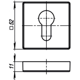 Цилиндровая накладка Armadillo CYLINDER ET USQ SN-3