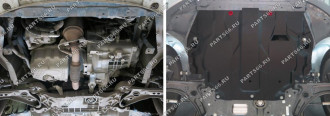Защита картера и КПП SEAT Altea; SEAT Altea (Freetrack); SEAT Leon; SEAT Cordoba; SEAT Toledo; Skoda Yeti; Skoda AutoMax AM.5107.1