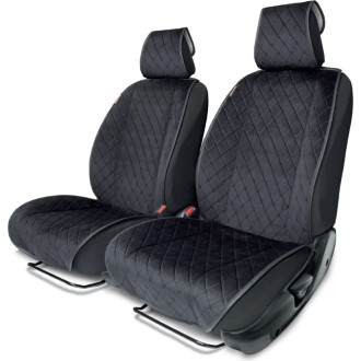 Накидки на передние сиденья AUTOPROFI ALC-0410 BK/BK