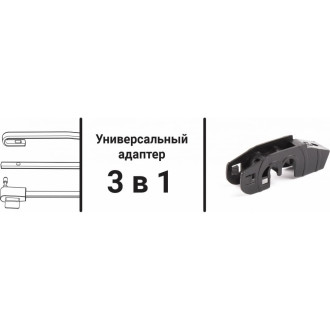 Каркасная щетка стеклоочистителя AUTOPROFI STD-21