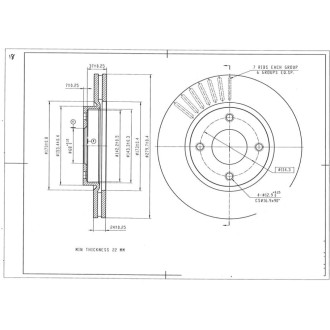 Тормозной диск Avantech BR3052S