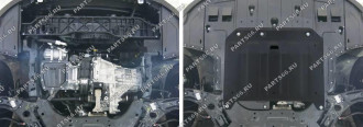 Защита картера и КПП Hyundai i30 2015-2017/Kia Cerato 2015-2016/Cerato АКПП 2016- АвтоБроня 111.02836.1