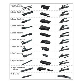 Бескаркасная щетка стеклоочистителя AWM 410000019