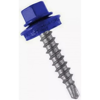 Кровельный саморез Bohrer ПРОМ 4,8x29 RAL5002 ультрамарин 4500 шт.