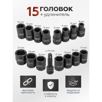 Набор головок BaumAuto 57194