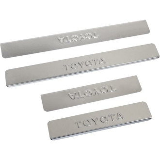 Накладки внутренних порогов TOYOTA Corolla 2013-> Dollex NPS-046