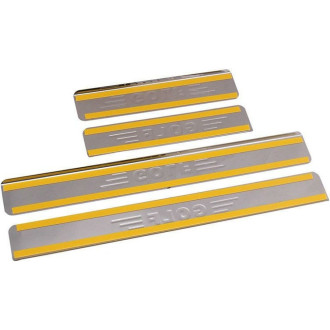 Накладки внутренних порогов VW Golf Dollex NPS-063