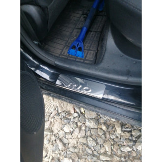 Накладки внутренних порогов для KIA Rio Dollex NPS-096