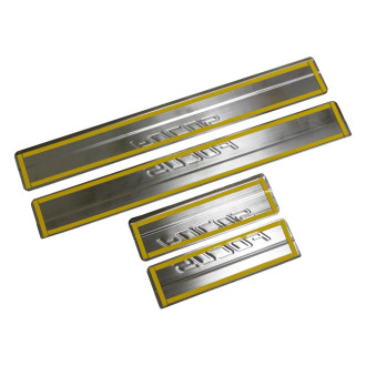 Накладки внутренних порогов FORD Focus II ступен. Dollex NSI-016