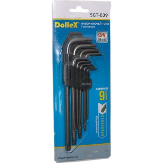 Набор Г-образных ключей torx Dollex SGT-009